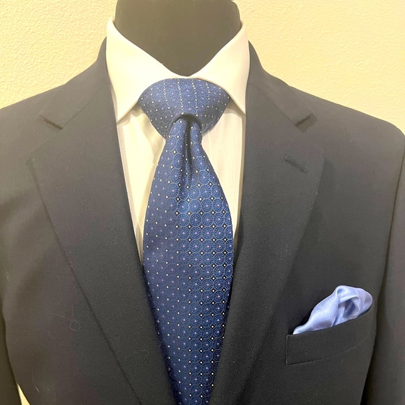 TOMMY HILFIGER SPECIAL EDITION SPORT COAT BLAZER JACKET BLUE MEN 42L - Picture 3 of 10